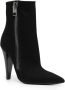 TOM FORD 120mm pointed-toe canvas ankle boots Black - Thumbnail 2