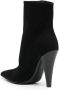 TOM FORD 120mm pointed-toe canvas ankle boots Black - Thumbnail 3
