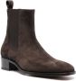 TOM FORD 40mm square-toe leather boots Brown - Thumbnail 2