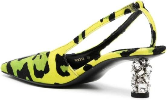 TOM FORD 50mm camouflage-pattern pumps Green