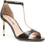 TOM FORD 85mm chain-embellished sandals Brown - Thumbnail 2