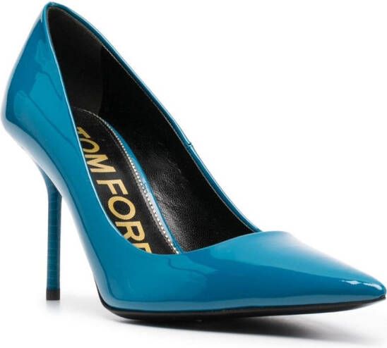 TOM FORD 90mm patent leather pumps Blue