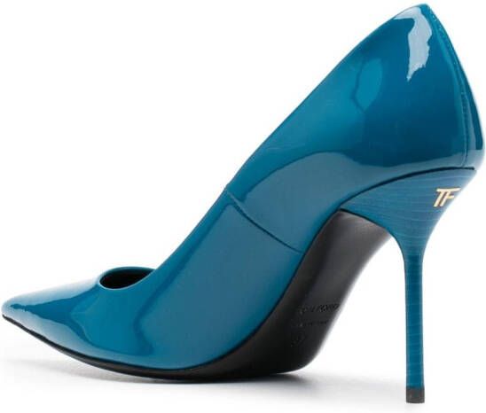 TOM FORD 90mm patent leather pumps Blue