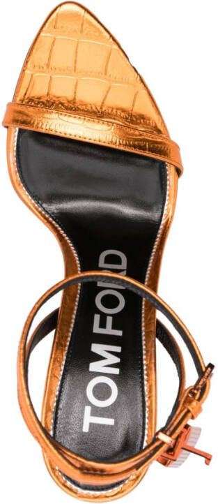 TOM FORD 90mm stilleto heel sandals Orange