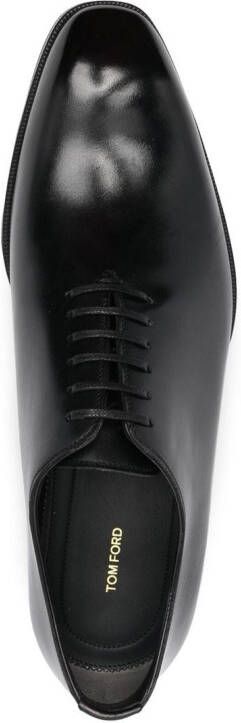 TOM FORD leather Oxford shoes Black