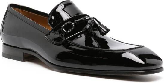 TOM FORD Bailey square-toe loafers Black