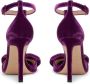 TOM FORD Brigitte 105mm velvet-finish sandals Purple - Thumbnail 3