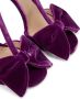 TOM FORD Brigitte 105mm velvet-finish sandals Purple - Thumbnail 4