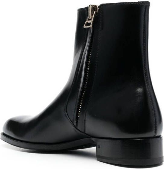 TOM FORD calf leather ankle boots Black