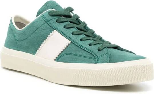 TOM FORD Cambridge leather sneakers Green