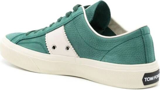 TOM FORD Cambridge leather sneakers Green