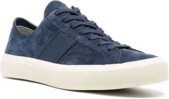 TOM FORD Cambridge logo-patch sneakers Blue