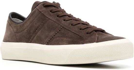 TOM FORD Cambridge suede sneakers Brown