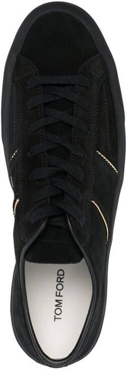 TOM FORD Cambridge suede lot-top sneakers Black