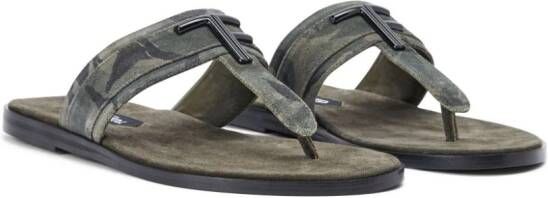 TOM FORD camouflage-pattern sandals Grey