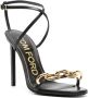 TOM FORD Chain 105mm leather sandals Black - Thumbnail 2