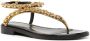 TOM FORD chain-detail leather sandals Gold - Thumbnail 2