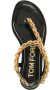 TOM FORD chain-detail leather sandals Gold - Thumbnail 4