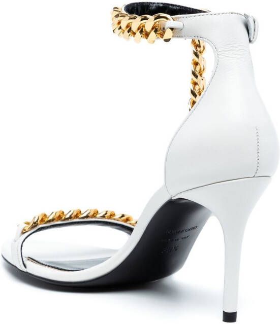 TOM FORD chain-embellished sandals White