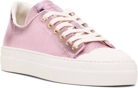 TOM FORD City metallic-finish sneakers Pink