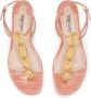 TOM FORD crocodile-embossed leather sandals Pink - Thumbnail 4