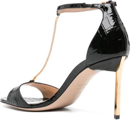 TOM FORD Emanuelle 85mm leather sandals Black