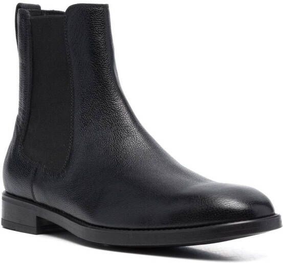 TOM FORD grained leather ankle boots Black