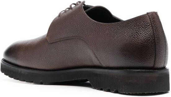 TOM FORD grained leather Derby shoes Brown
