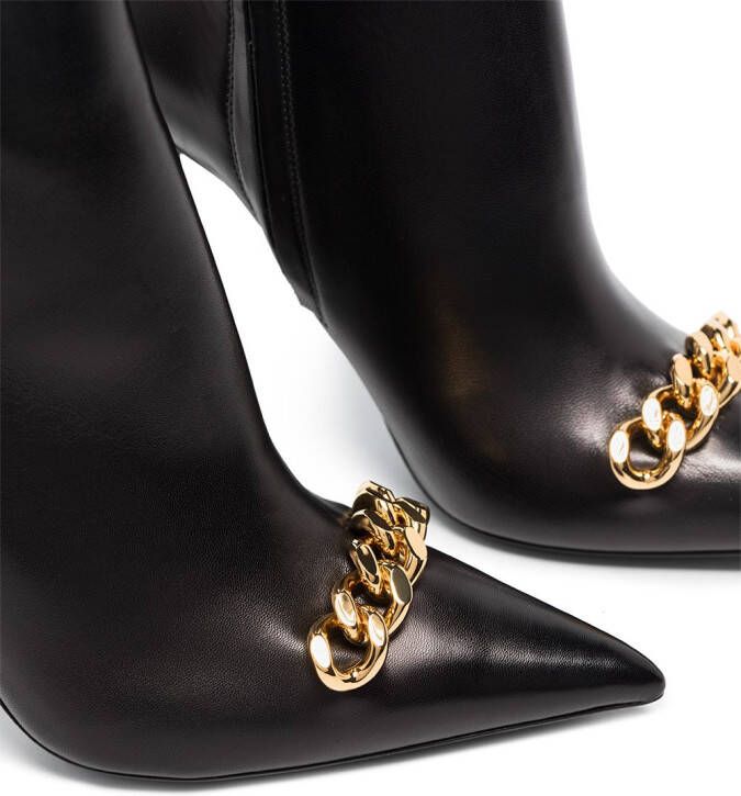 TOM FORD Iconic Chain 105mm ankle boots Black