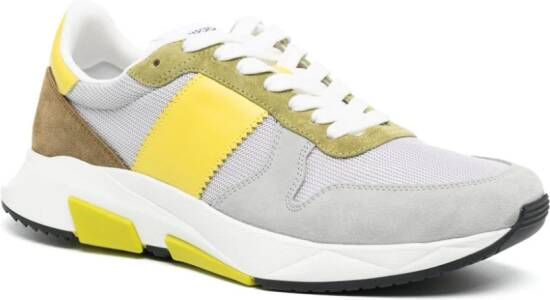 TOM FORD Jagga panelled sneakers Grey