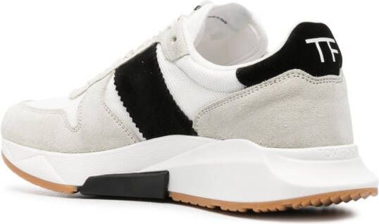 TOM FORD Jagga leather low-top sneakers White
