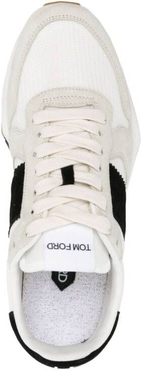TOM FORD Jagga leather low-top sneakers White