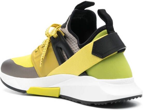 TOM FORD Jago panelled Sneakers Yellow