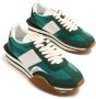 TOM FORD James suede-panelled sneakers Green - Thumbnail 2