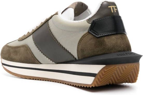 TOM FORD James suede sneakers Green
