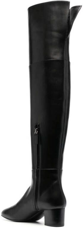 TOM FORD knee-high 60mm leather boots Black