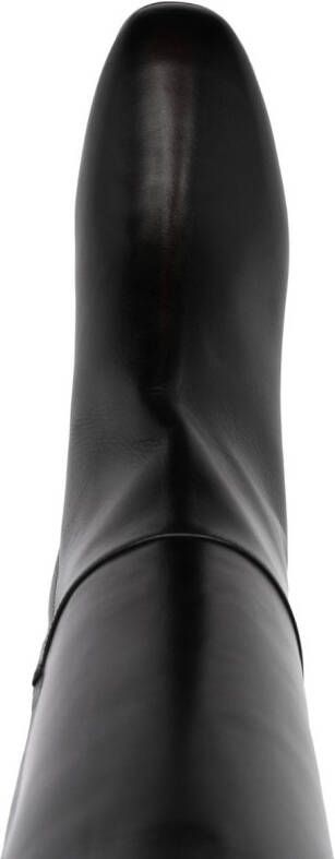 TOM FORD knee-high 60mm leather boots Black