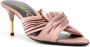 TOM FORD knot-detail 75mm pleated mules Pink - Thumbnail 2