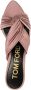 TOM FORD knot-detail 75mm pleated mules Pink - Thumbnail 4