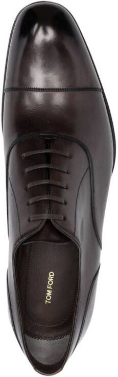 TOM FORD lace-up leather shoes Brown