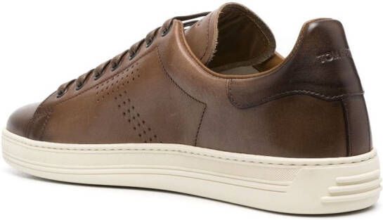 TOM FORD lace-up low-top sneakers Brown
