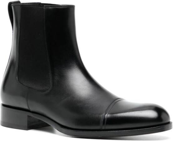 TOM FORD leather ankle boots Black