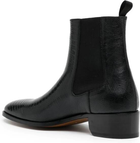 TOM FORD leather ankle boots Black