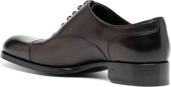 TOM FORD Elkan leather Oxford shoes Brown