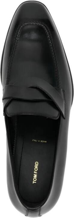 TOM FORD leather loafers Black