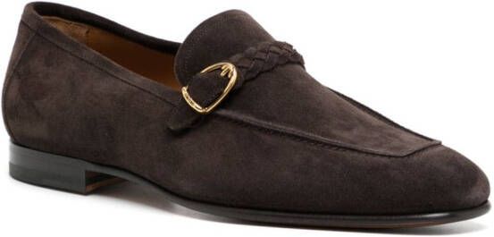 TOM FORD leather loafers Brown
