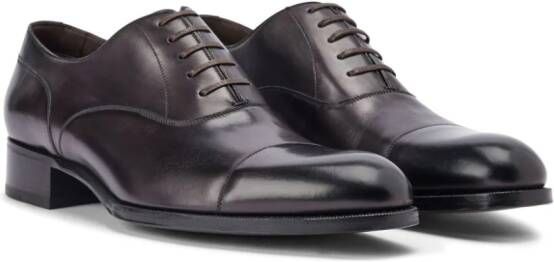 TOM FORD leather Oxford shoes Brown