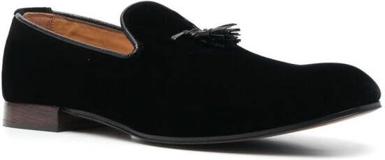 TOM FORD leather slip-on loafers Black