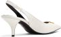 TOM FORD logo-lettering leather pumps White - Thumbnail 3