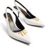 TOM FORD logo-lettering leather pumps White - Thumbnail 5